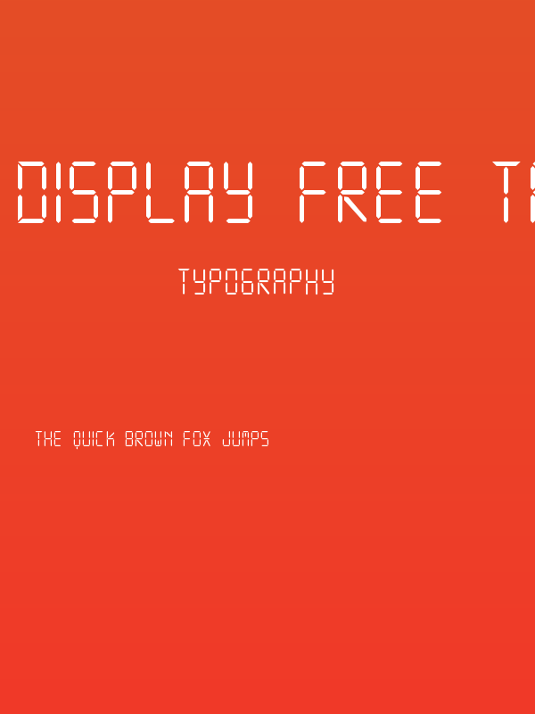 DISPLAY FREE TFB Poster