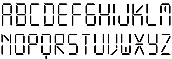 DISPLAY FREE TFB Font Litere mici