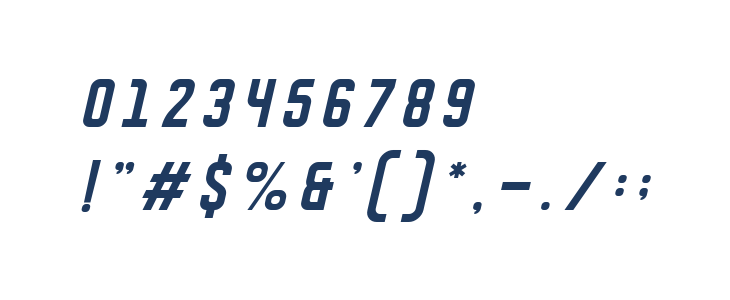 DISPLAYEDOblique Other Characters