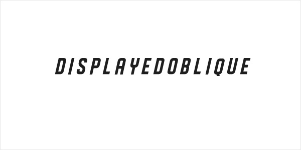 DISPLAYEDOblique Logo