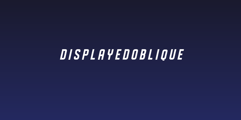 DISPLAYEDOblique Social Header