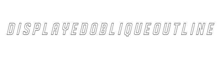 DISPLAYEDObliqueoutline  Fuentes Gratis Descargar