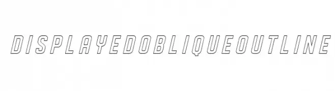 DISPLAYEDObliqueoutline  Fuentes Gratis Descargar
