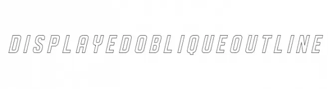 DISPLAYEDObliqueoutline  Fuentes Gratis Descargar