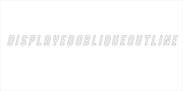 DISPLAYEDObliqueoutline Logo