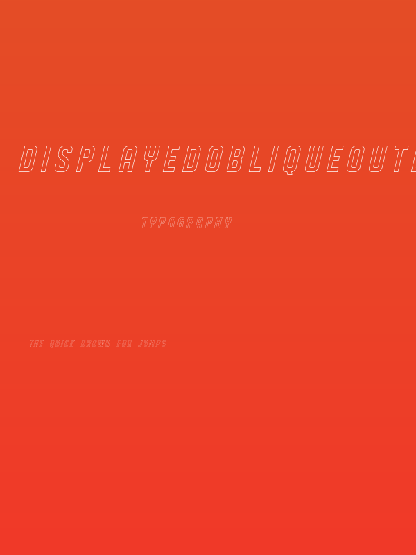 DISPLAYEDObliqueoutline Poster
