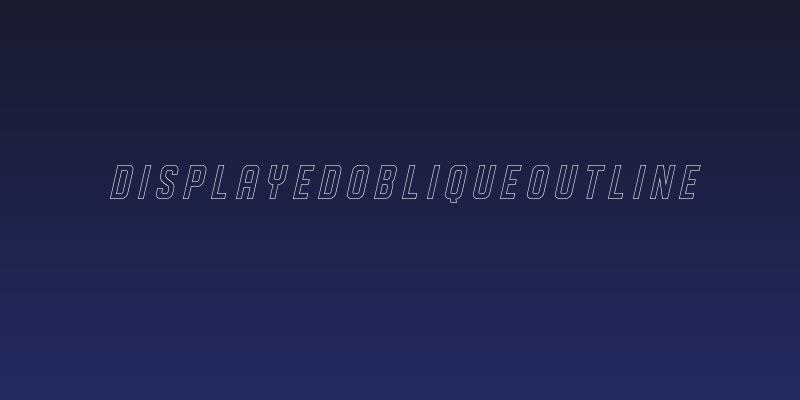 DISPLAYEDObliqueoutline Social Header
