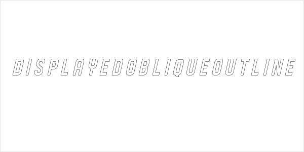 DISPLAYEDObliqueoutline Logo
