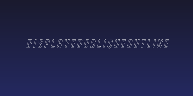 DISPLAYEDObliqueoutline Social Header