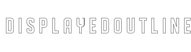 DISPLAYEDoutline Шрифта