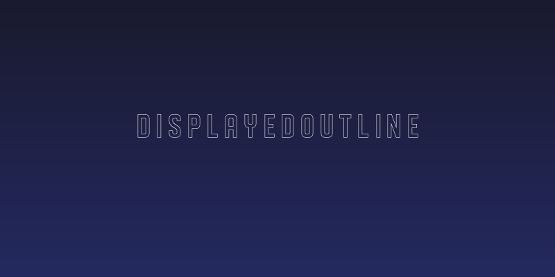 DISPLAYEDoutline Social Header