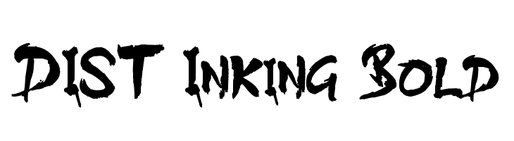 DIST Inking Bold Font