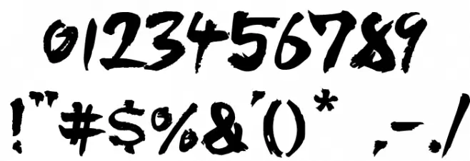 DIST Inking Bold Font OTHER CHARS