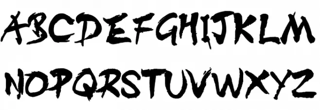 DIST Inking Bold Caratteri MAIUSCOLE