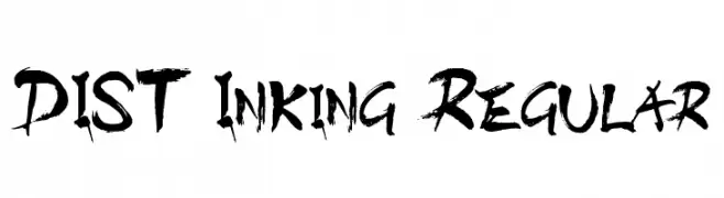 DIST Inking Regular  Frei Schriftart Herunterladen