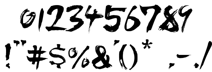 DIST Inking Regular Font OTHER CHARS