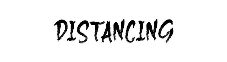 DISTANCING  Fuentes Gratis Descargar