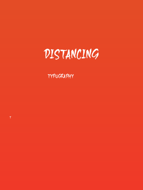 DISTANCING Poster