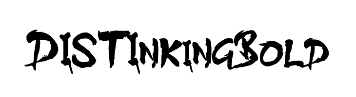 DISTInkingBold  Frei Schriftart Herunterladen
