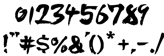 DISTInkingBold Font OTHER CHARS
