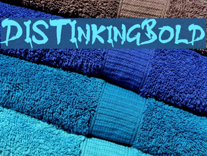 DISTInkingBold Font examples