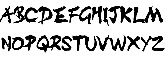 DISTInkingBold Font LOWERCASE