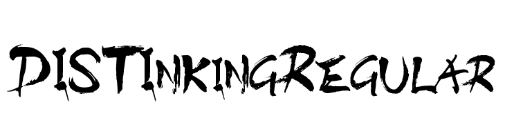 DISTInkingRegular  font caratteri gratis
