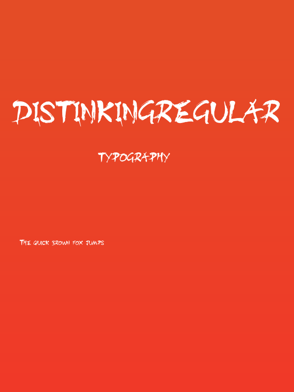 DISTInkingRegular Poster