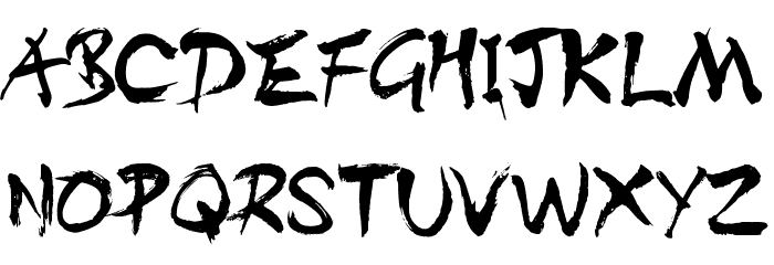 DISTInkingRegular Font LOWERCASE