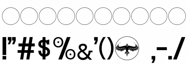 DIVERGENT Font OTHER CHARS