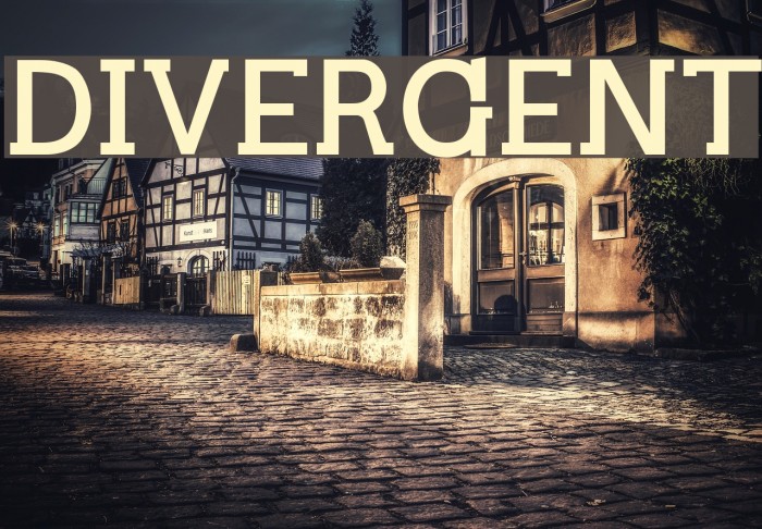 DIVERGENT Font examples