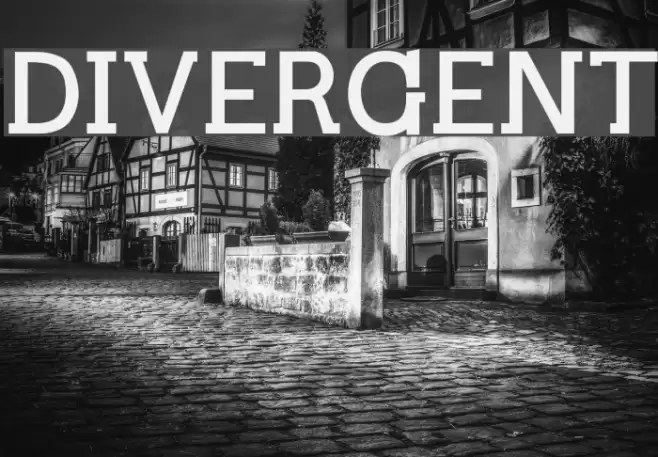 DIVERGENT フォント examples
