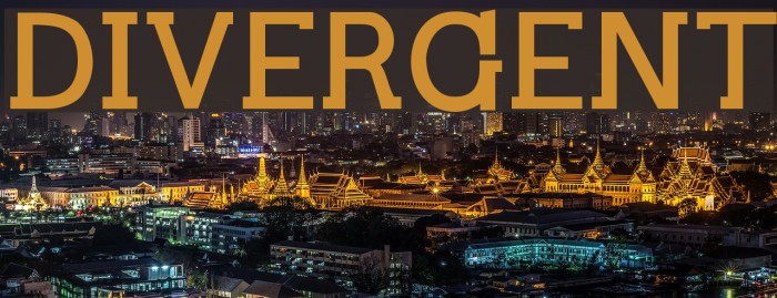 DIVERGENT Font examples