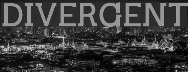 DIVERGENT フォント examples