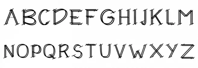 DIXIE Font Litere mari