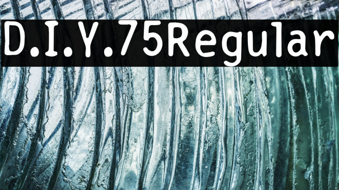 D.I.Y.  75 Regular Example 1