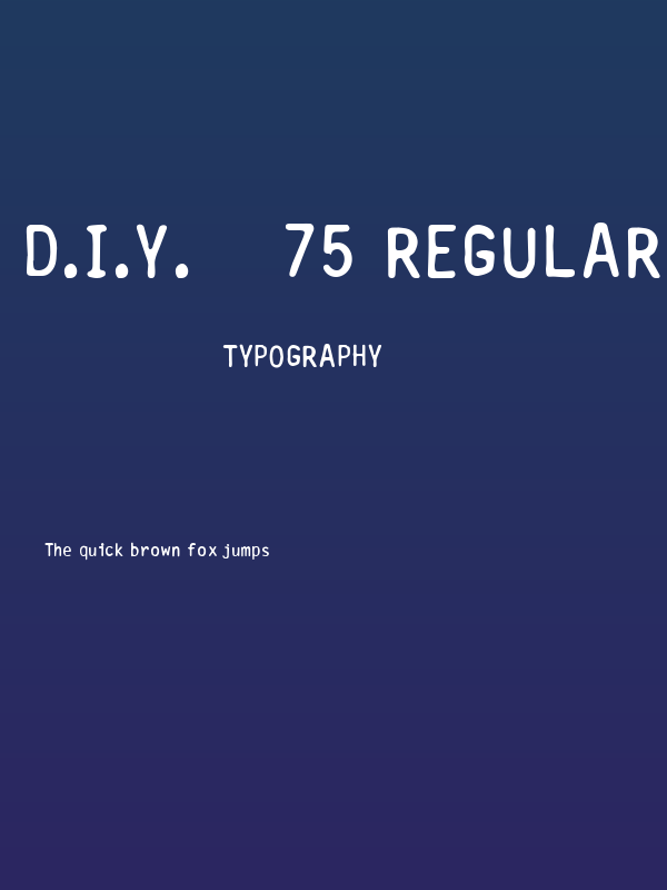 D.I.Y.  75 Regular Poster