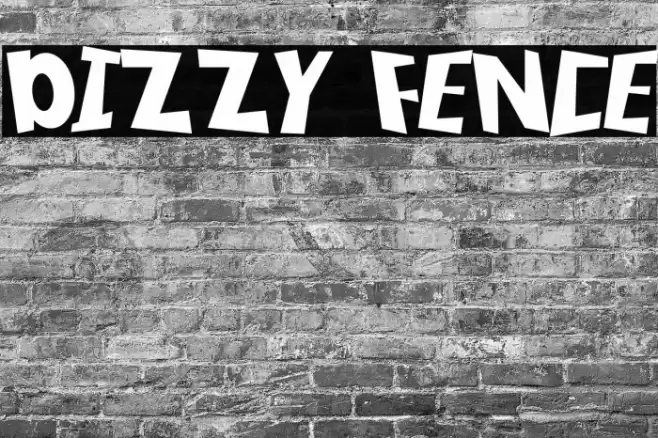 DIZZY FENCE Font examples