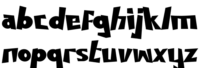 DIZZY FENCE Font LOWERCASE