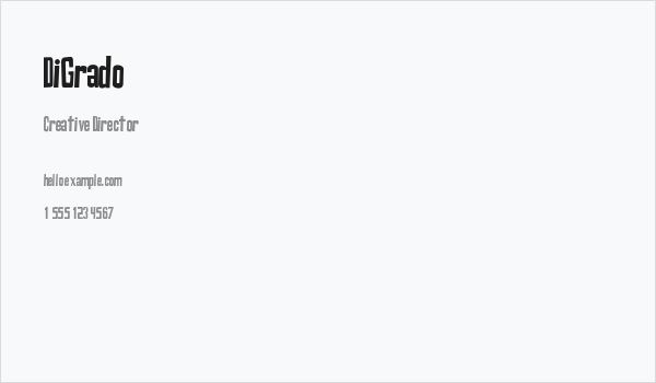 DiGrado Business Card