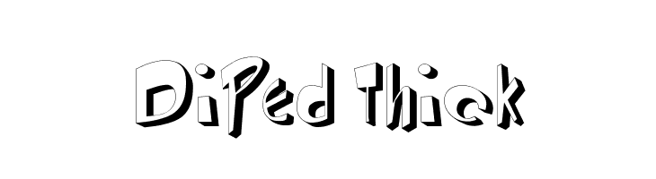 DiPed Thick  Frei Schriftart Herunterladen