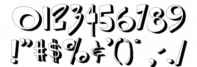 DiPed Thick Font OTHER CHARS