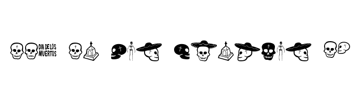 Dia De Los Muertos BV Шрифта