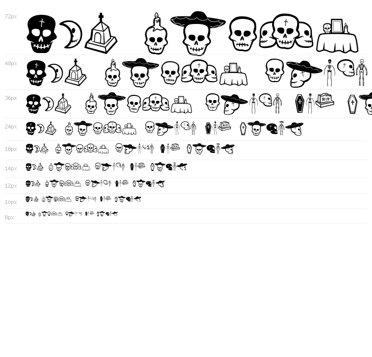 Dia De Los Muertos BV Waterfall