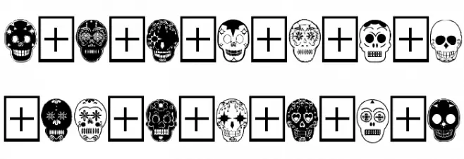 Dia de los Muertos Limited Free Version Fuentes MAYÚSCULAS
