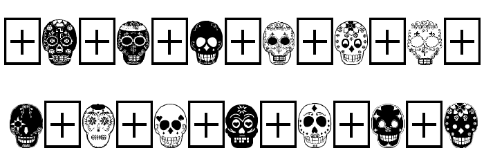 Dia de los Muertos Limited Free Version Font LOWERCASE