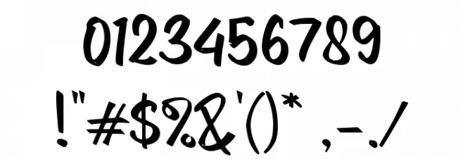 Dia_Cinta Font OTHER CHARS