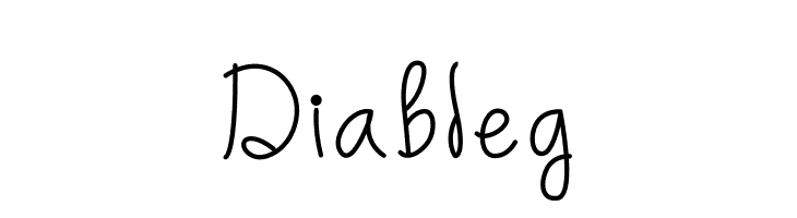 Diableg  नि: शुल्क फ़ॉन्ट्स डाउनलोड