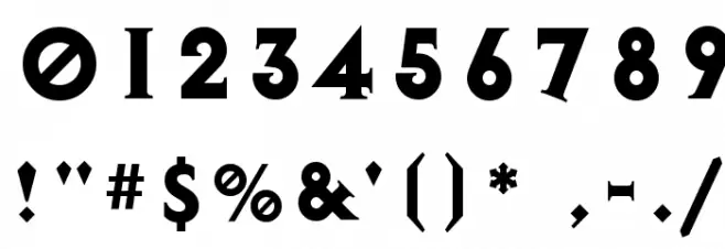 Diablo Heavy Font OTHER CHARS