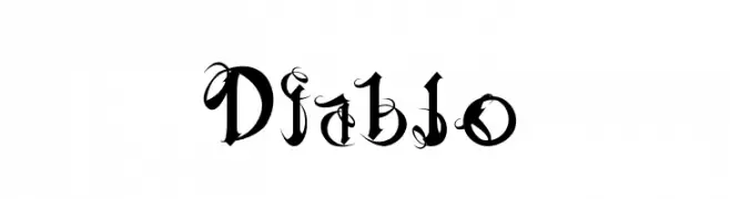 Diablo  フリーフォントのダウンロード